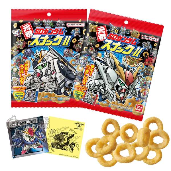 BANDAI - 機動戰士 元祖 SD 高達 貼紙&零食 第2彈 (隨機1包)