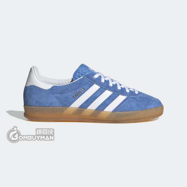 Adidas #HQ8717 GAZELLE INDOOR W 復古藍色 女款(UK 4)