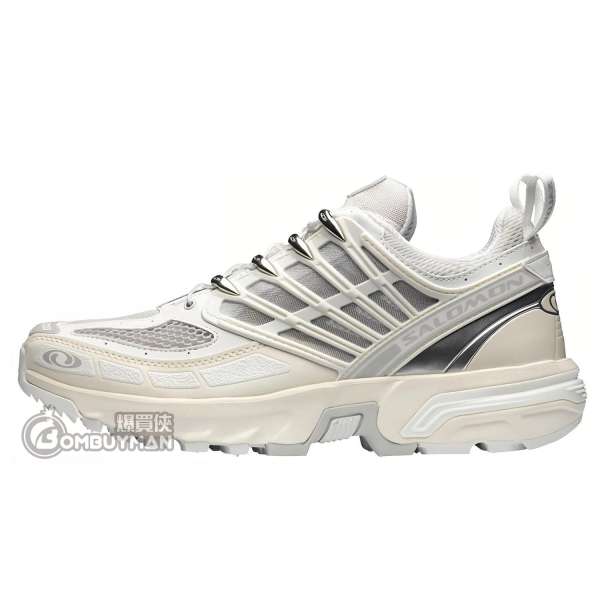 SALOMON#L47179900 UK9.5 薩洛蒙 ACS PRO 網布織物 機能 戶外功能鞋 男女同款 白色