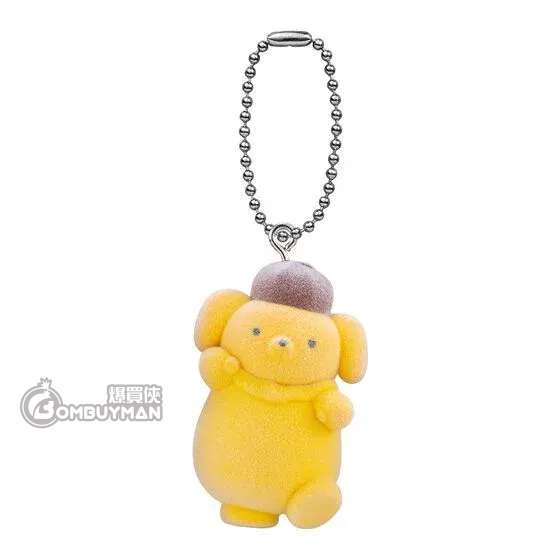 SANRIO 角色 迷你版長腿公仔扭蛋吊飾 (布丁狗Pompompurin)