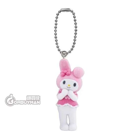 SANRIO 角色 迷你版長腿公仔扭蛋吊飾 (My Melody)