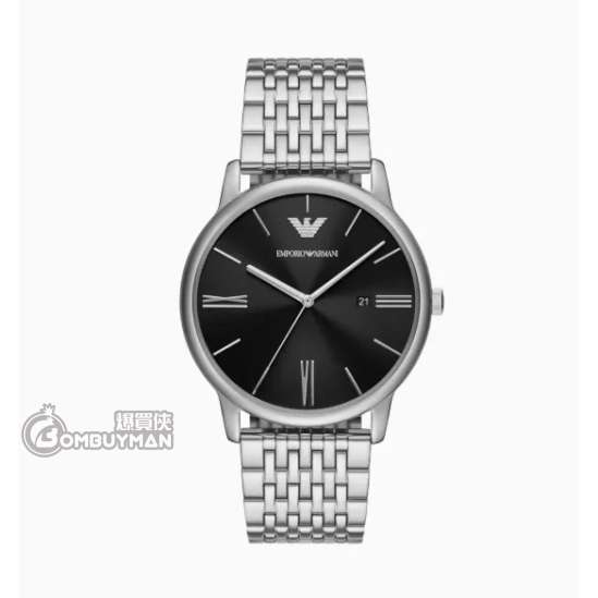 Emporio Armani 黑色錶盤不鏽鋼石英男士手錶 AR11600