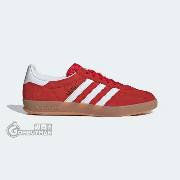 Adidas #JI2063 GAZELLE INDOOR 運動鞋 紅色 男女同款(UK 8)