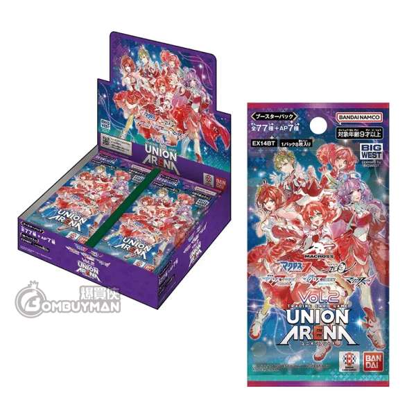 UNION ARENA 補充包 超時空要塞 Vol.2【EX14BT】(原盒16包)