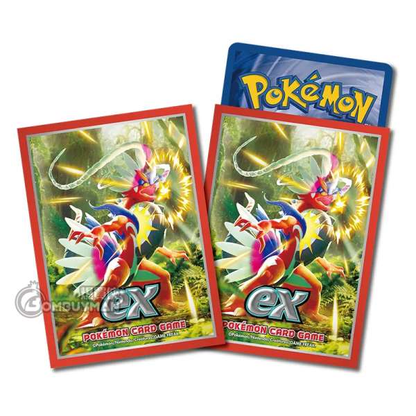 Pokémon 寶可夢造型卡套 朱ex 故勒頓 (64 Sleeves)