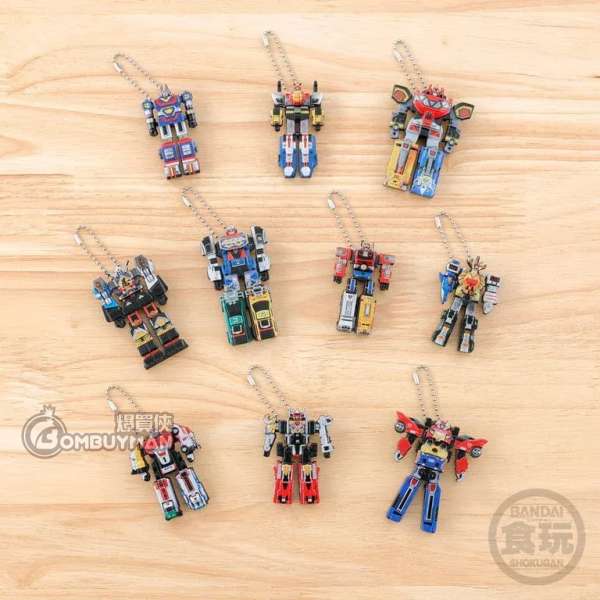 Bandai 超級戰隊系列 DX機器人吊飾 & 朱古力波波 食玩