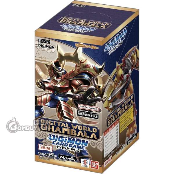 BANDAI - 數碼暴龍卡牌遊戲 額外補充包 數碼世界香巴拉 [EX-12] (一盒24包)