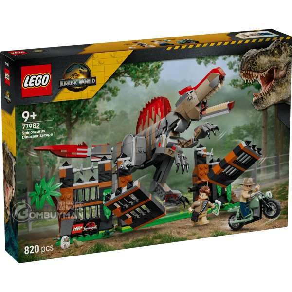 LEGO 77982 Spinosaurus Dinosaur Escape 棘龍大脫逃 (Jurassic World,侏羅紀世界)