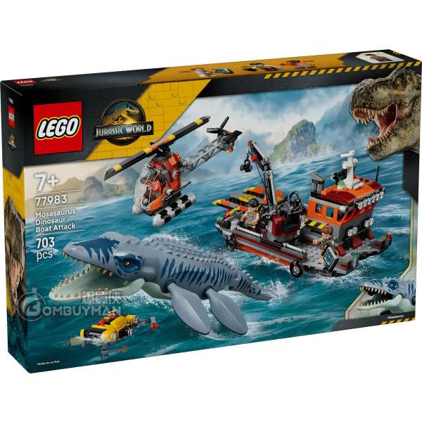 LEGO 77983 Mosasaurus Dinosaur Boat Attack 滄龍的船隻攻擊 (Jurassic World,侏羅紀世界)