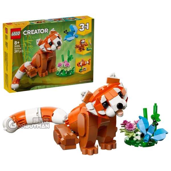 LEGO 31394 Cute Animals: Red Panda 可愛動物:小貓熊 (Creator 3in1)