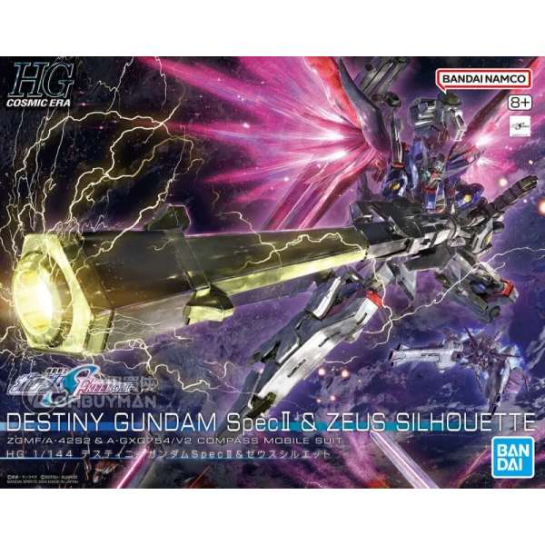 BANDAI - HG 1/144 命運高達 SpecII & 宙斯魅影
