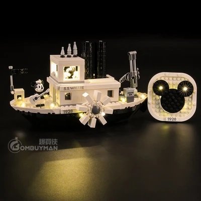 Lightailing LEGO 21317 Steamboat Willie 米奇 汽船威利號 燈光組件 (不包含LEGO)