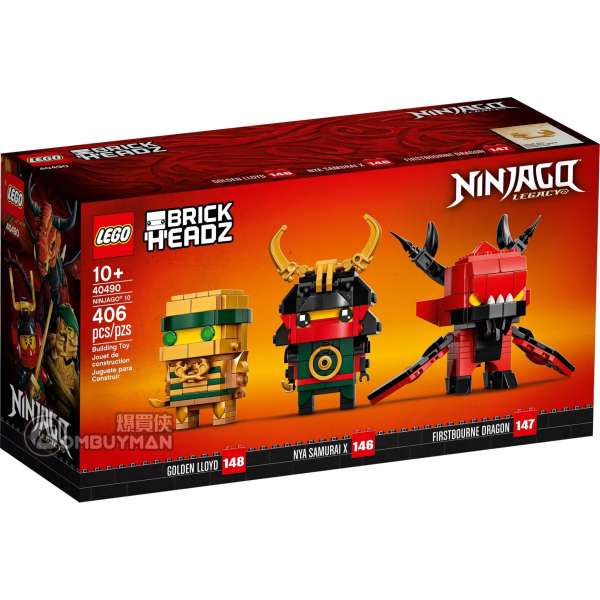 LEGO 40490 NINJAGO 10 (Ninjago，Brickheadz)
